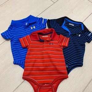 Under Armour Size 3-6 M Short Sleeve Polo Bodysuit